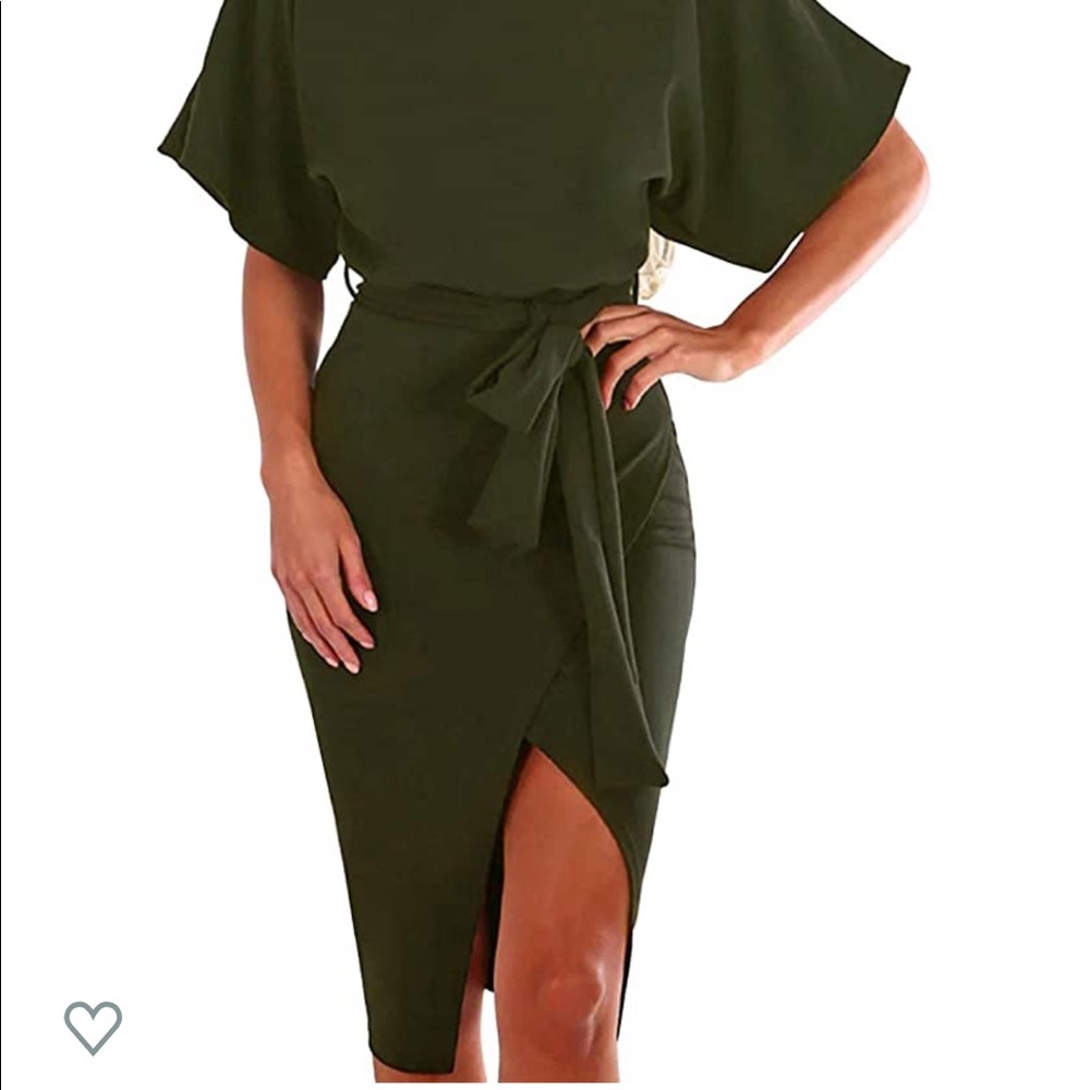 NWT Merryfun green short sleeve dress